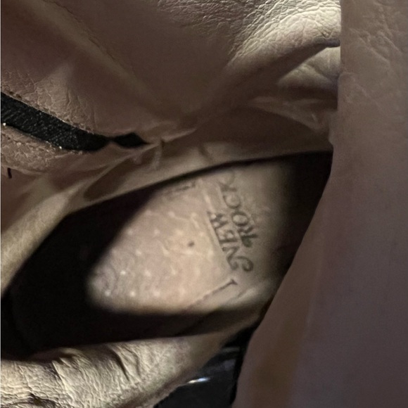 New Rock vintage Malitia size 37 in purple & silver. Leather, zipper inside. - Picture 6 of 8